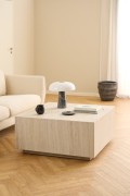 Stolik kawowy Dice 90x90cm trawertyn - ACTONA
